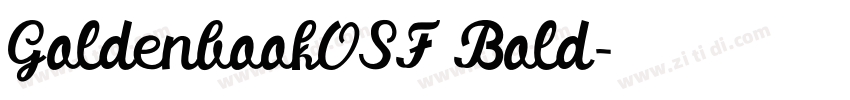 GoldenbookOSF Bold字体转换